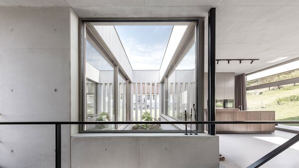 Einfamilienhaus im Burgenland mit Sichtbeton und ÖKOBETON-R von Wopfinger Transportbeton, Foto: Kurt Kuball