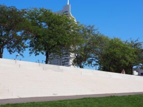 Wopfinger Sichtbeton am Copa Beach in Wien