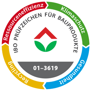 IBO Prüfzeichen für Bauprodukte